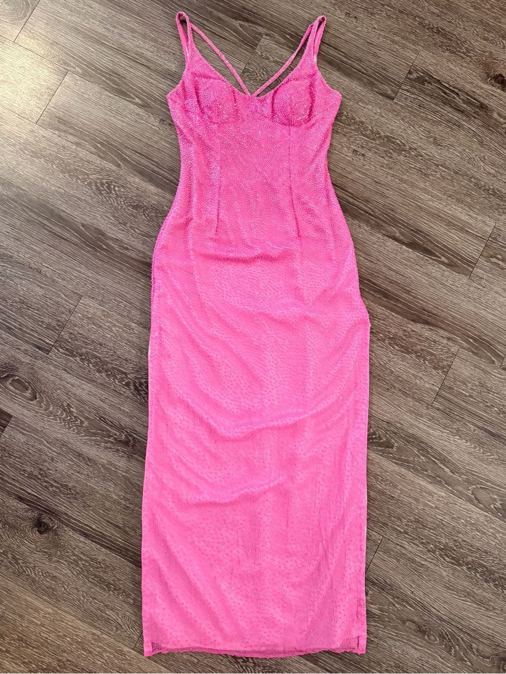 Scala Pink Beaded Gown